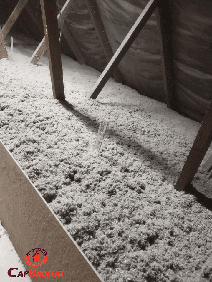 Isolation intérieureà Maubeuge : Soufflage de ouate de cellulose dans les combles perdus